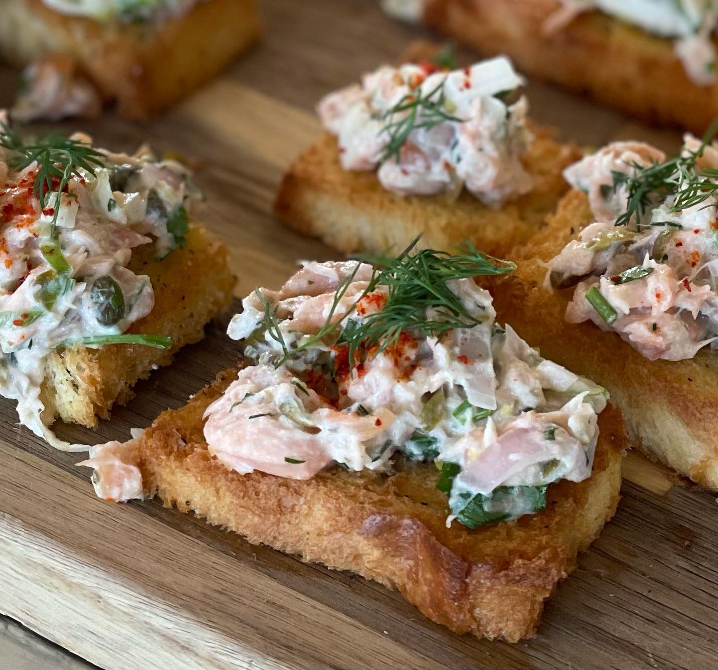 What did YOU have for lunch today? Salmon Rillettes from our French menu. *chef’s kiss*